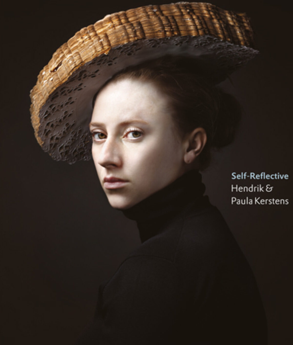 Front cover of Self-Reflective: Hendrik & Paula Kerstens, featuring a portrait of Paula wearing a woven hat.