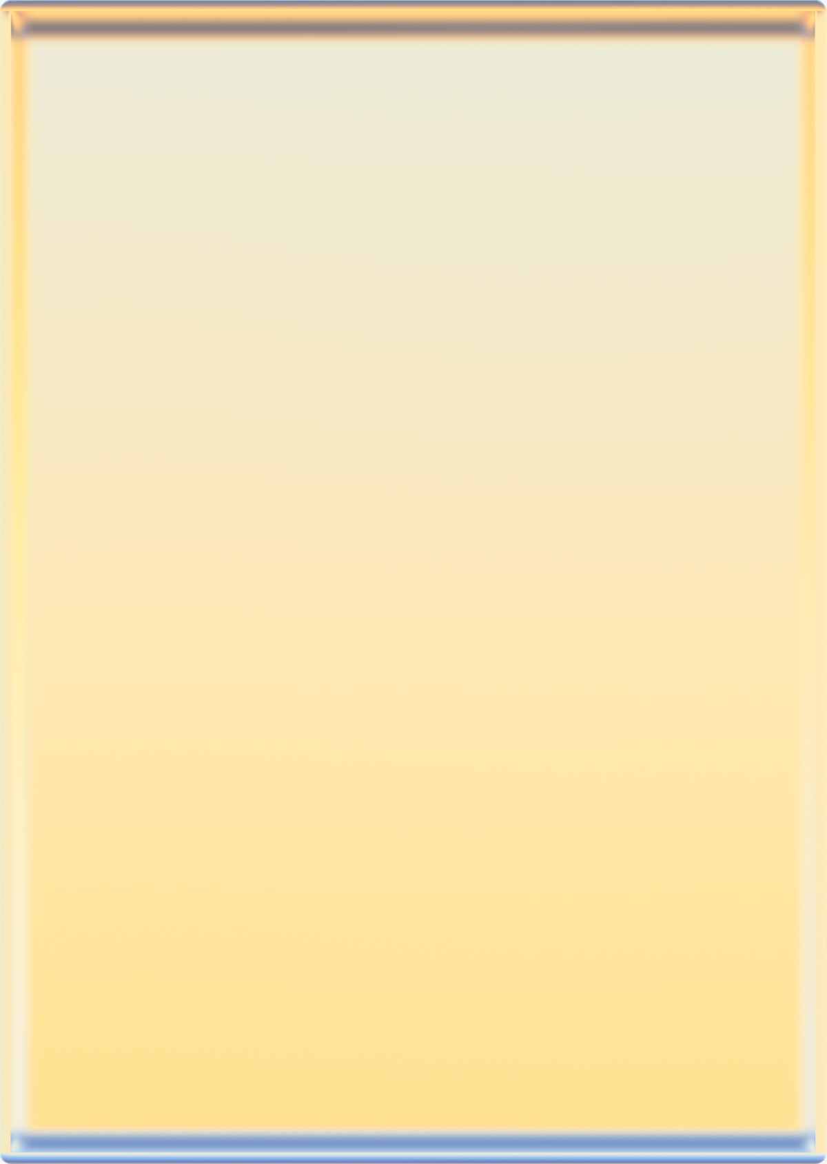 A minimalist composition featuring a soft gradient that transitions from pale cream at the top to warm yellow at the bottom, framed by a thin metallic border with subtle gray and gold tones.