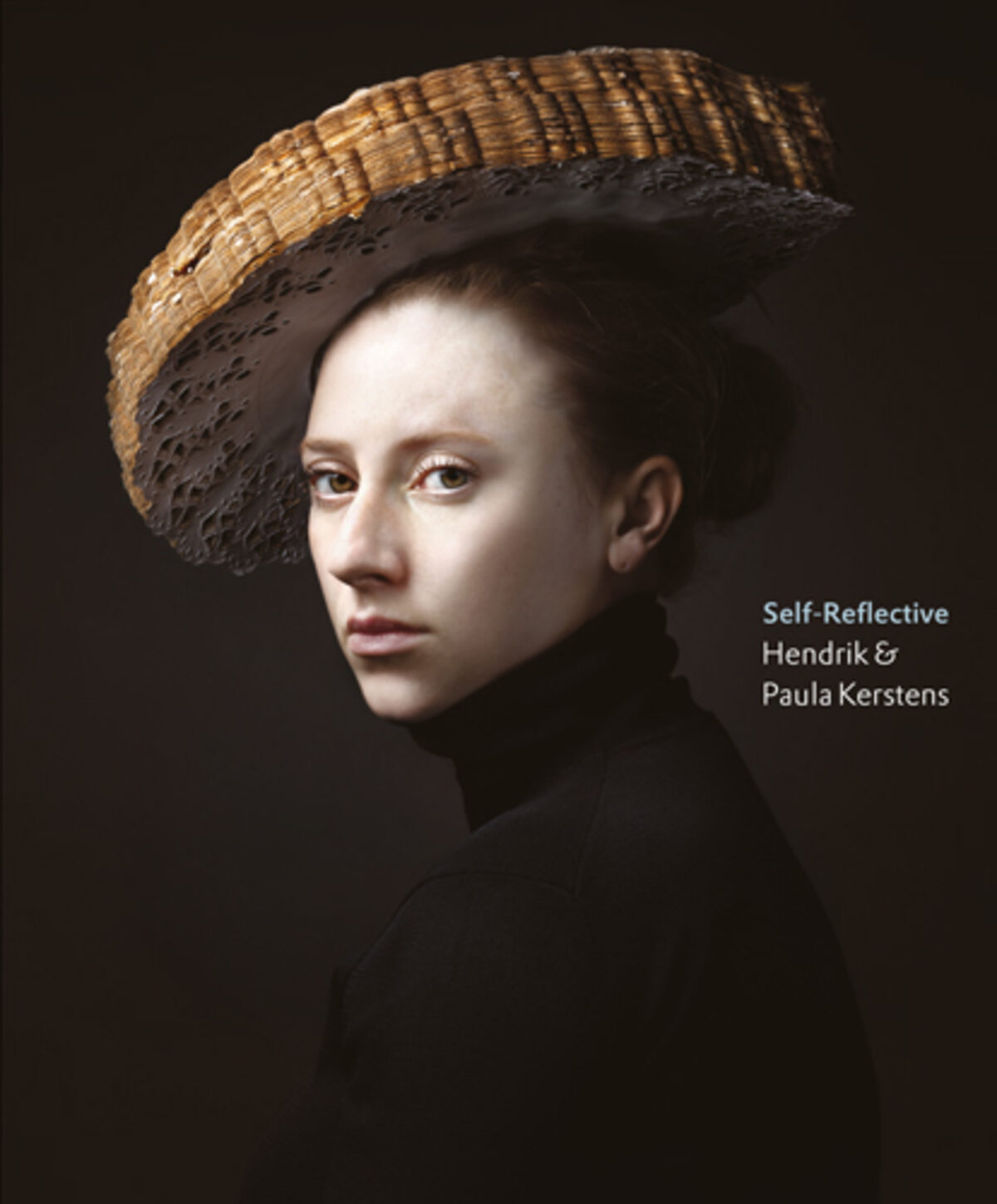 Front cover of Self-Reflective: Hendrik & Paula Kerstens, featuring a portrait of Paula wearing a woven hat.